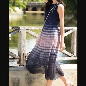 Closet Closing 🚧 MAISON JULES Ombré stripe pleated Dress Medium